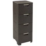 efekt ratana s 4 predali, 4x14L, rjava