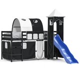  The living store otroški pograd s stolpom bel in črn 90x190 cm trdna borovina - otroški pograd, (21501646) | Shoptok.si