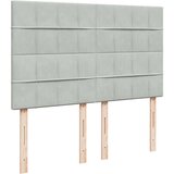 Krevet s oprugama i madracem svjetlosivi 140x190 cm baršunasti | shoptok.hr