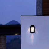  LED solarna zidna lampa LED/3,7V 300 mAh IP44 crna | Eponuda.com