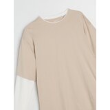 Sinsay Dvoslojna pamučna majica | shoptok.hr