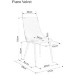 Molarem Home Stolica Piano B BARŠ.M.-roza | shoptok.hr