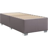 Krevet s oprugama i madracem sivi 90 x 190 cm od umjetne kože | shoptok.hr