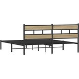  Metalni okvir kreveta bez madraca boja hrasta sonome 180x200 cm | shoptok.hr