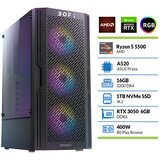 BOFX NASH 1 Ryzen 5 5500/16GB/1TB/RTX 3050 namizni računalnik, (21134710) Cene
