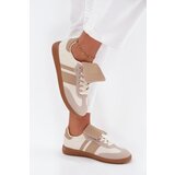 Boto Low Women's Sneakers With Turned Tongue Beige Ardira | Shoptok.si