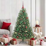vidaXL Umetno Zložljivo Božično Drevo Zelena 150 cm PVC in kovina | Shoptok.si