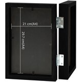  Dvostruki preklopni okvir za fotografije crni 2x(21x29,7 cm) | Eponuda.com