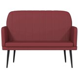  Klupa crvena boja vina 107x80x81 cm od umjetne kože | shoptok.hr