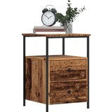 vidaXL Nočna omarica starinski les 34x35,5x50 cm inženirski les | Shoptok.si