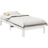 Maison Chic Posteljni okvir - Enojna postelja - Postelja za odrasle brez vzmetnice bel 90x200 cm trdna borovina-J7006, (21760108) | Shoptok.si