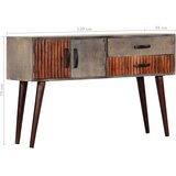  Konzolni stol sivi 120 x 35 x 75 cm grubo masivno drvo manga | shoptok.hr
