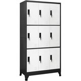  s ključem antracit-bijeli 90 x 45 x 180 cm čelični | shoptok.hr