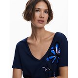 Desigual Majica mornarsko plava / crna / bijela | shoptok.hr