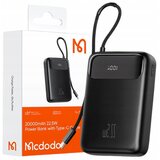 McDodo POWERBANK 20000MAH Z ZASLONOM 3X USB USB-C 22,5W + USB-C KABEL, (21748549) | Shoptok.si