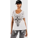 Syndic Vneck B/O T-shirt lilac grey burnout