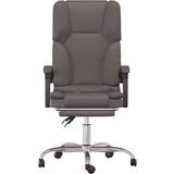  Masažni pisarniški stol sivo umetno usnje, (20669320) | Shoptok.si