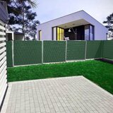 springos traka za ogradu 19 cm x 35 m, tamnozelena, s 20 kopči | shoptok.hr