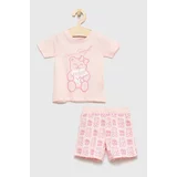 Guess Otroška pižama roza barva