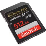 San Disk SDXC 512GB Extreme Pro 200MB/s V30 UHS-I Class10 U3 V30 SDSDXXD-512G-GN4IN | Eponuda.ba