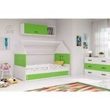 BMS Group Otroška postelja Domi-1 - 80x160 cm - bela/zelena | Shoptok.si