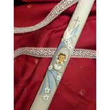  Krstne sveče z angelčkom in modro dekoracijo KRSV 08-02 | Shoptok.si