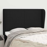  Uzglavlje s ušima crno 147x23x118/128 cm od tkanine Cijene