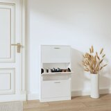 vidaXL Ormarić za cipele sjajni bijeli 59x17x108 cm konstruirano drvo | shoptok.hr