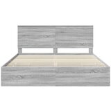  Konstrukcija postelje s predalom Siva Sonoma 180 x 200 cm, (5000121266) | Shoptok.si
