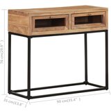  Konzolni stol 90 x 35 x 76 cm od masivnog bagremovog drva | shoptok.hr