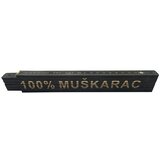  Zidarski metar (Duljina: 2 m, Natpis: 100% Muškarac, Boja: Crne boje) Cijene