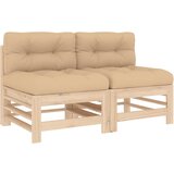 Maison Chic Sredinski kavč - Sofa - Kanape z blazinami 2 kosa trdna borovina, (21727281) Cene
