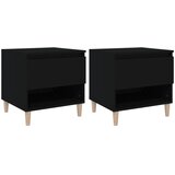 Maison Chic Dvo delni komplet Nočne omarice - Nočne mize črna 50x46x50 cm inženirski les, (21690061) | Shoptok.si