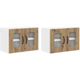 vidaXL Stenska kuhinjska omarica 2 pcs Umetni hrast 60 x 31 x 40 cm | Shoptok.si