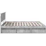  Krevetna konstrukcija Beton 180 x 200 cm Konstruirano drvo | shoptok.hr