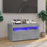 TV ormarić s LED svjetlima siva boja hrasta 75 x 35 x 40 cm | Eponuda.ba
