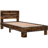 vidaXL okvir za krevet boja hrasta 120x200cm konstruirano drvo i metal | shoptok.hr