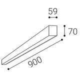  LED2 - LED plafonsko svetlo NOLI LED/30W/230V 3000/3500/4000K 90 cm crno | Eponuda.com