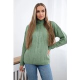 Kesi Turtleneck sweater dark mint | shoptok.hr