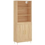 vidaXL Visoka komoda hrasta sonome 69 5x34x180cm od konstruiranog drva | shoptok.hr