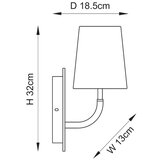  Endon 114202 - Zidna lampa 1xE14/7W/230V bež/zlatna | Eponuda.com