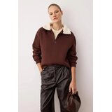 TRENDYOLMILLA ženski duks twoaw26sw00146, braon-braon | Eponuda.com