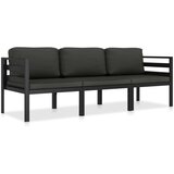  3-dijelna vrtna garnitura s jastucima aluminijska antracit | shoptok.hr