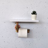 Hanah home Polica sa držačem Cop057, 30x14x15 cm, Bela | ePonuda.com