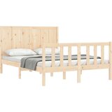  Kreveta s uzglavljem 4FT mali bračni od masivnog drva | shoptok.hr