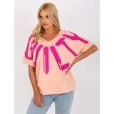 FANCY Blouse-FA-BZ-7920.90-peach | Shoptok.si