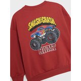 Sinsay Pamučna crewneck majica širokog kroja s printom monster trucka na leđima | shoptok.hr