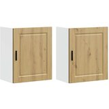 vidaXL Kuhinjske stenske omarice 2 kos Porto artisan hrast inž. les, (21832546) | Shoptok.si