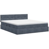  s od storage s uzglavljem Tamnosiva 140 x 200 cm Baršun | shoptok.hr