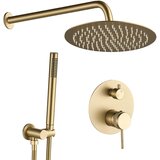 Rea Komplet tuša u ravnini Lungo Grip Gold Brush + BOX | shoptok.hr